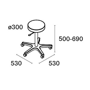 dimensions tabouret prince