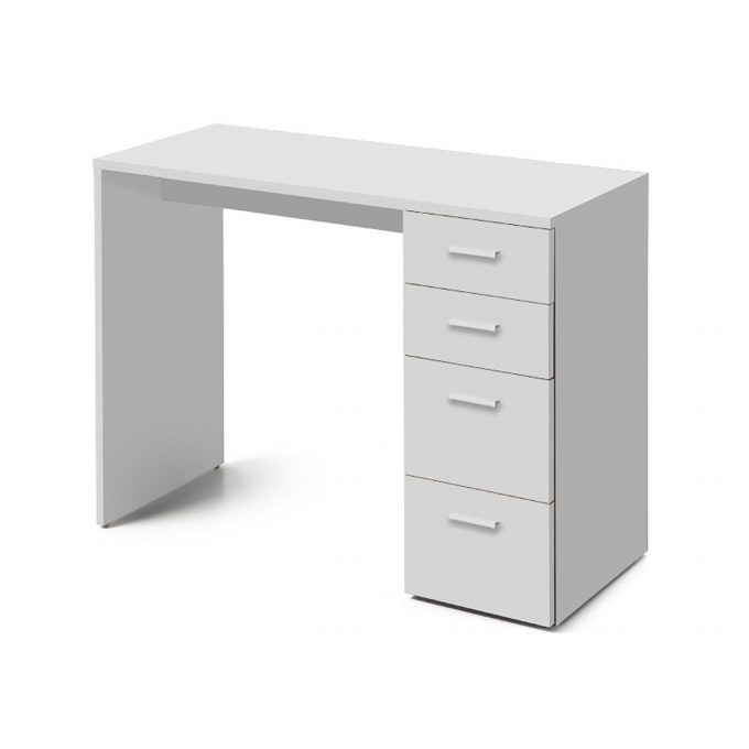 table, bureau, de manucure ou esthétique en bois stratifié avec tiroirs de rangement