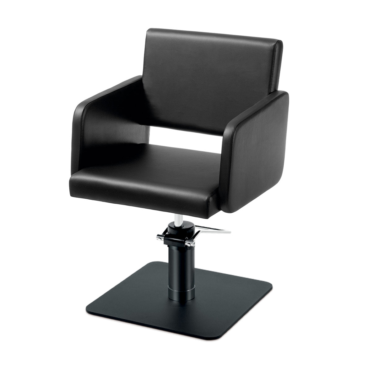 Fauteuil de coiffure avec base carré noire