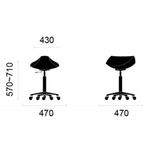 Dimensions tabouret SAMY