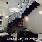 Agencement du salon de coiffure Studio Crillon Avignon
