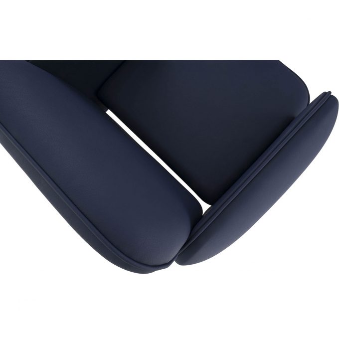 fauteuil de coiffure avec finition bleu marine