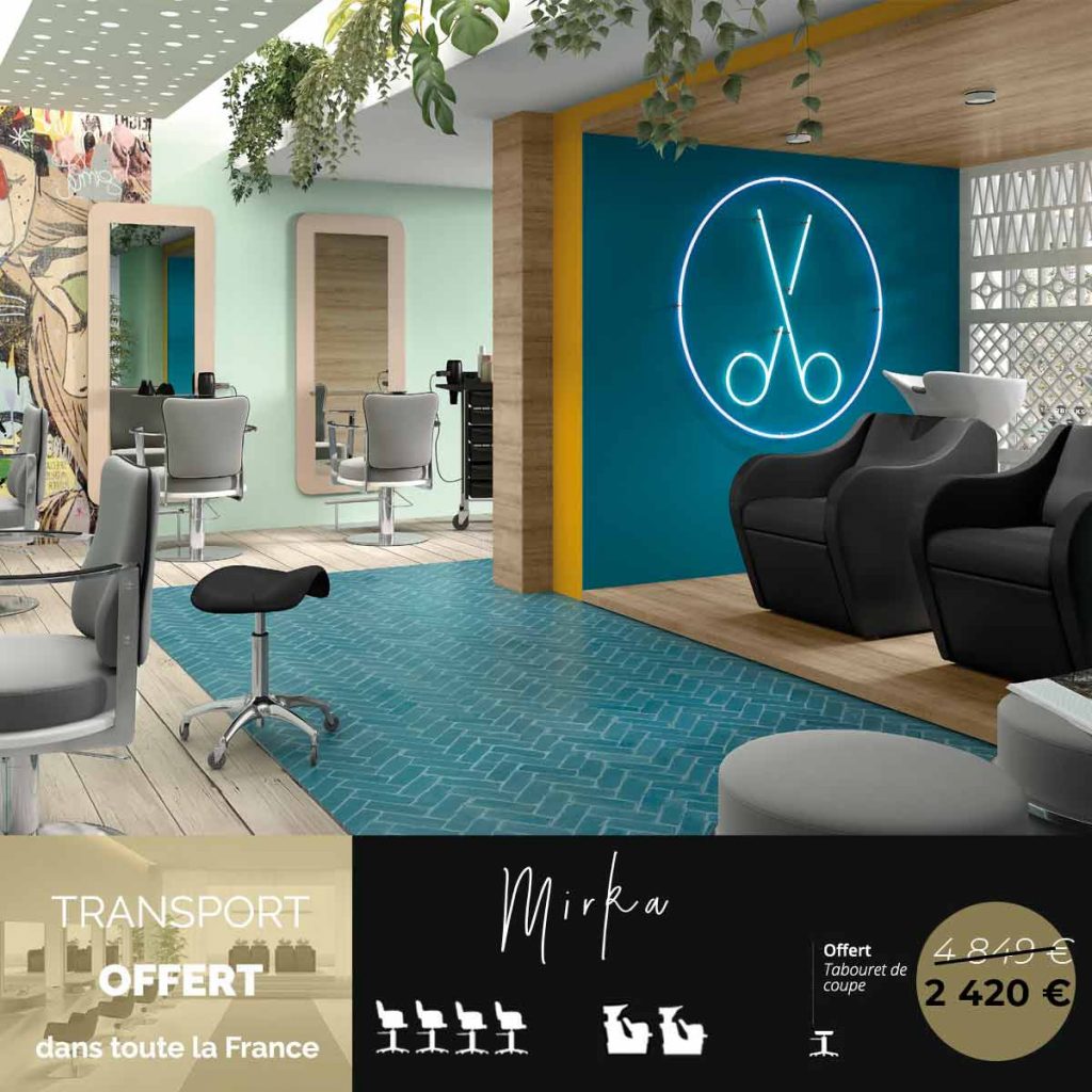 Packs mobilier de coiffure salons complets de coiffure - Mobicoiff