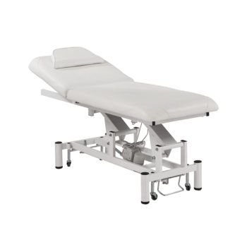 table de massage électrique blanche pour institut de beauté ou soins médicaux