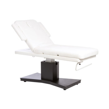 Table de massage spa et kinésithérapie noir et blanc avec réglage électrique