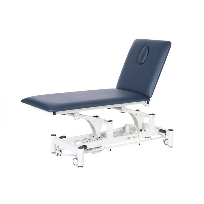Table de massage noir ou bleu avec réglage hauteur électrique