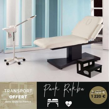 pack pour institut spa, beauté, esthétique, massage avec lit, ozone