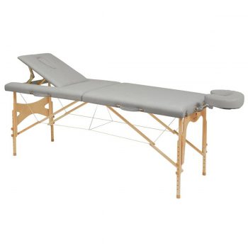 table de massage et kinésithérapie et reiki Ecopostural en bois pliante