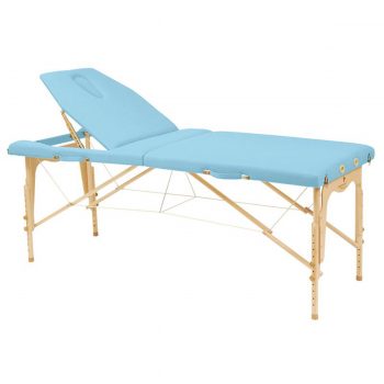table de massage ecopostural en bois pliante avec hauteur et dossier réglables