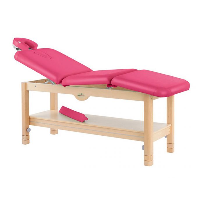 table de massage 3 plans ecopostural fixe, en bois naturel