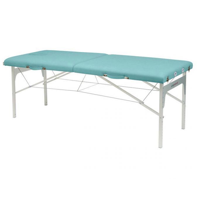 table de massage pliante légère couleur bleu sanitaire