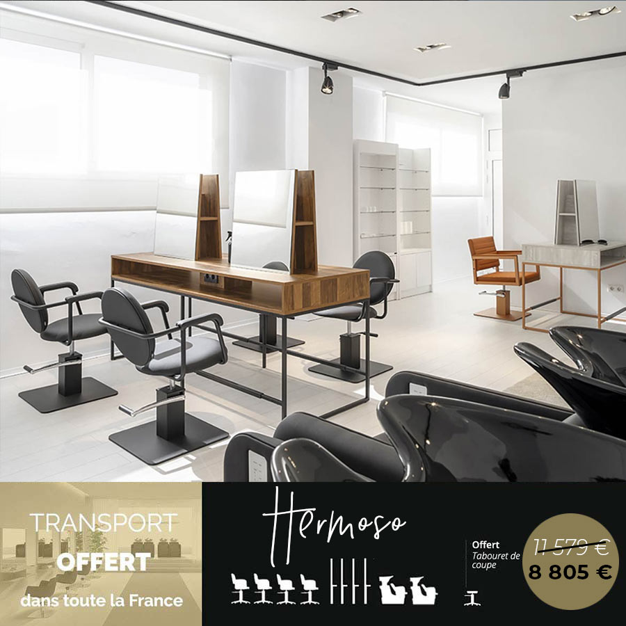 Packs mobilier de coiffure salons complets de coiffure - Mobicoiff