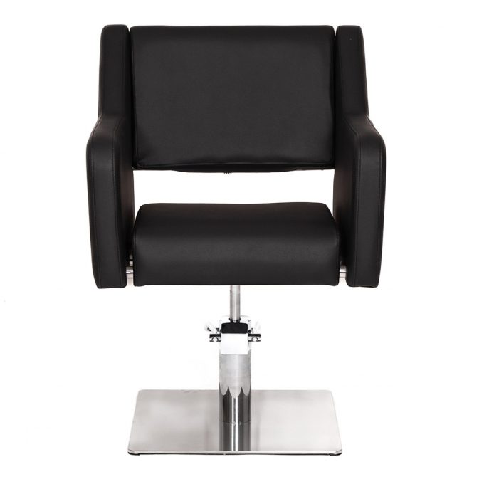 Fauteuil de coiffure original et monobloc avec base carré plate + pompe hydraulique