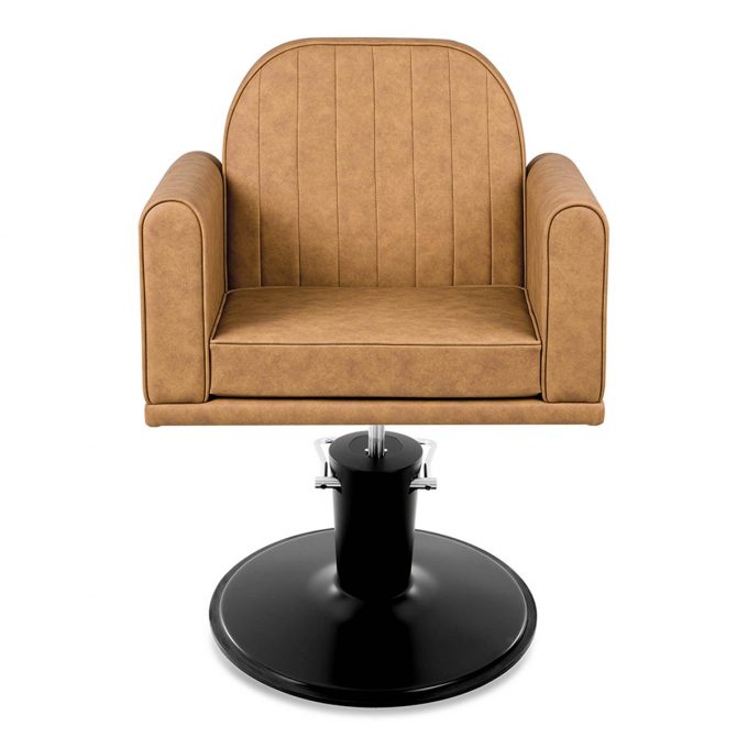 Fauteuil de coiffure élégant et confortable avec finitions aux choix et pied avec pompe hydraulique inclus