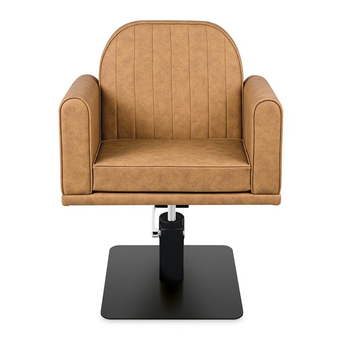 Fauteuil de coiffure élégant et confortable avec finitions aux choix et pied avec pompe hydraulique inclus