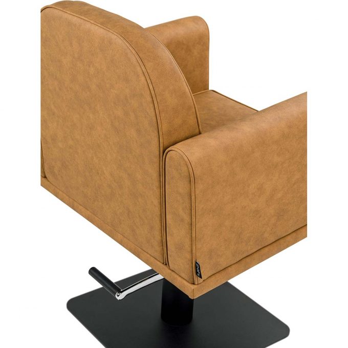 Fauteuil de coiffure élégant et confortable avec finitions aux choix et pied avec pompe hydraulique inclus