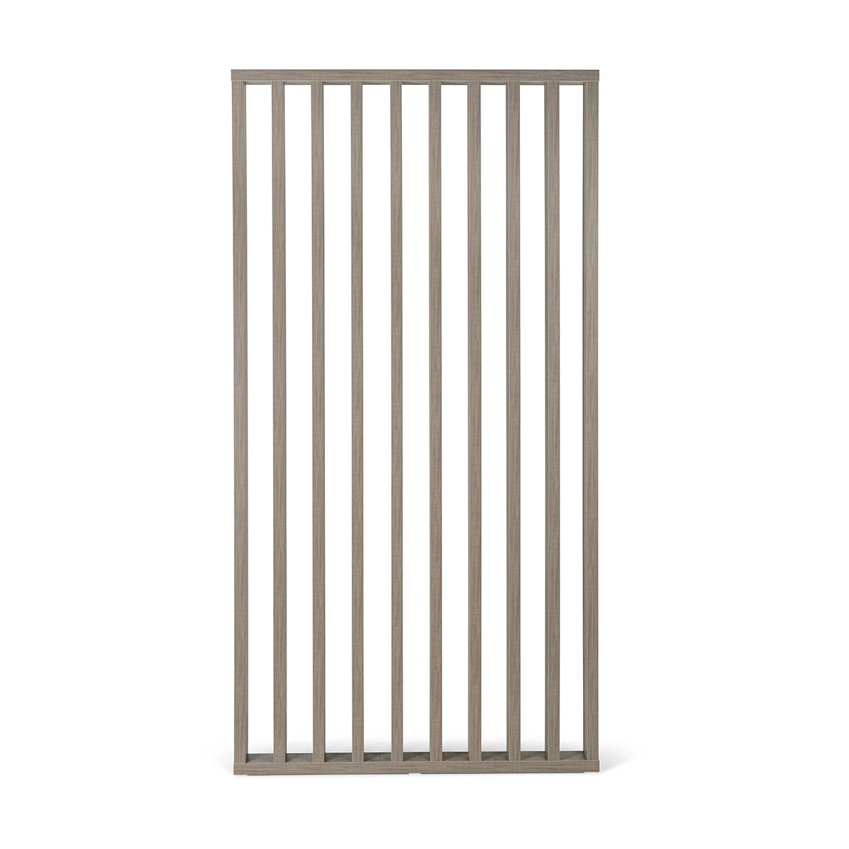 paroi de séparation claustra pour salon de coiffure ou autres espaces en finition bois stratifié