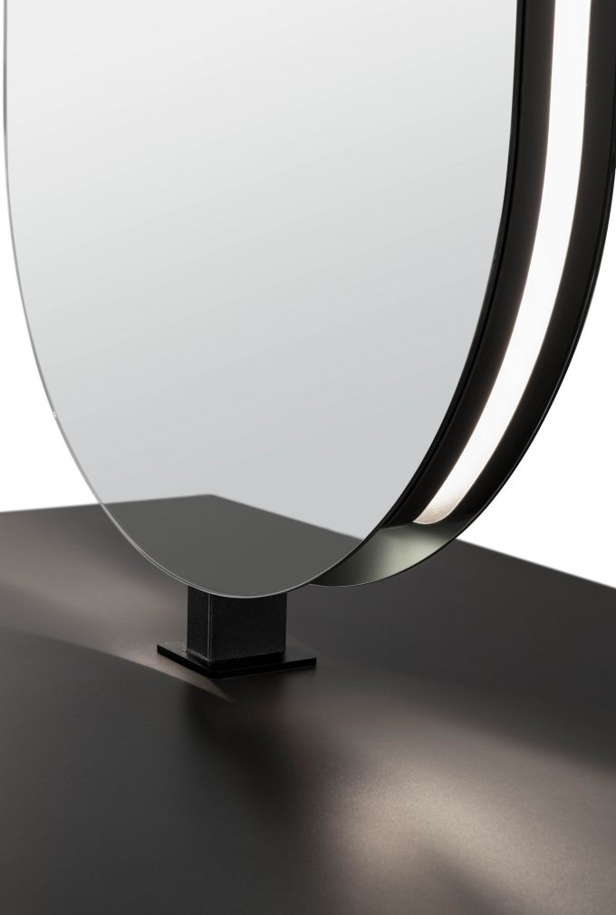 Miroir CLARK double avec éclairage LED sur le contour