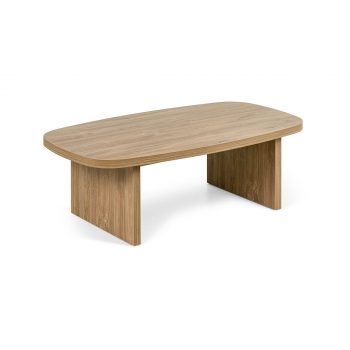 Table basse pour espace d'attente en bois avec finitions stratifiés au choix