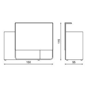 Dimensions meuble caisse