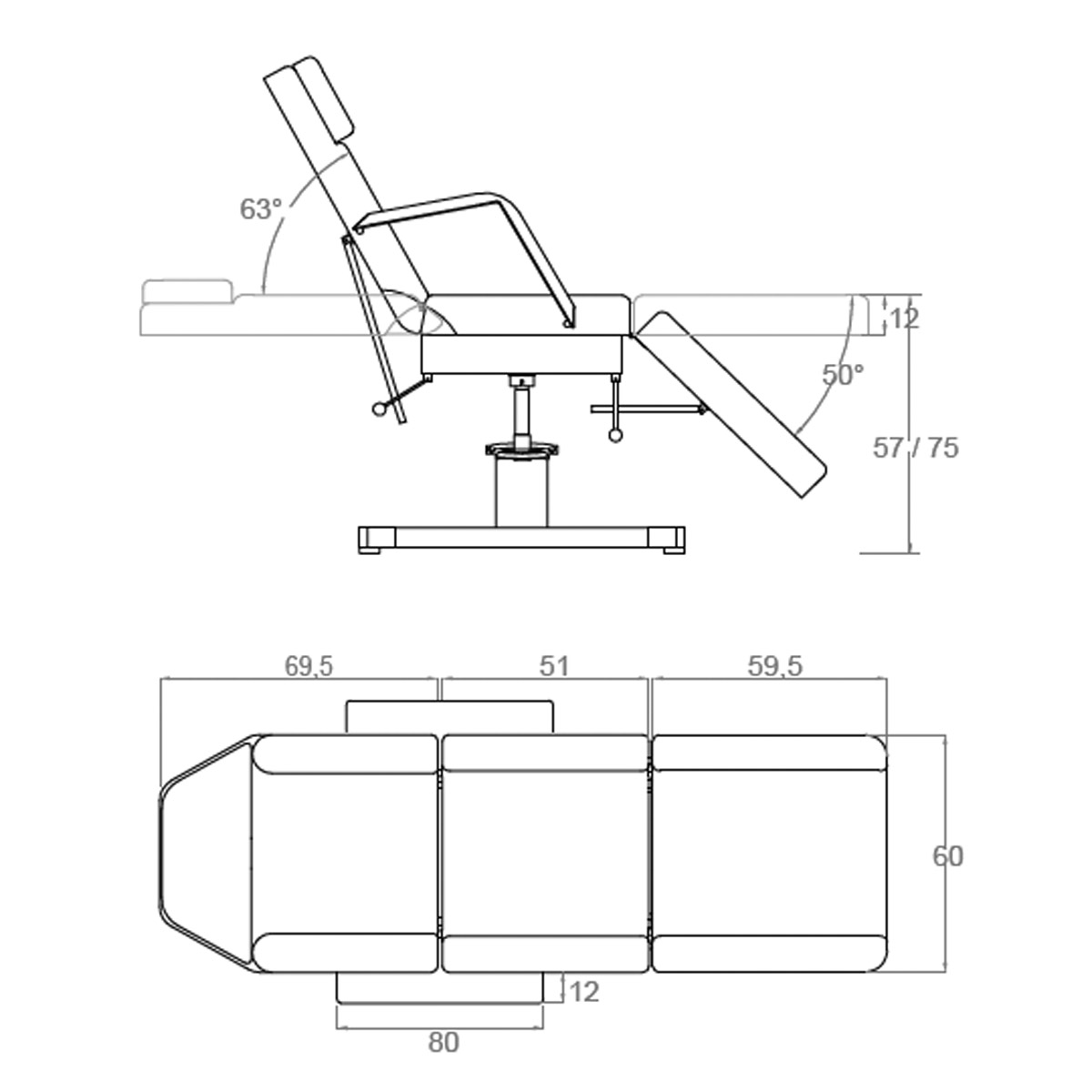 Plan fauteuil esthétique MENT