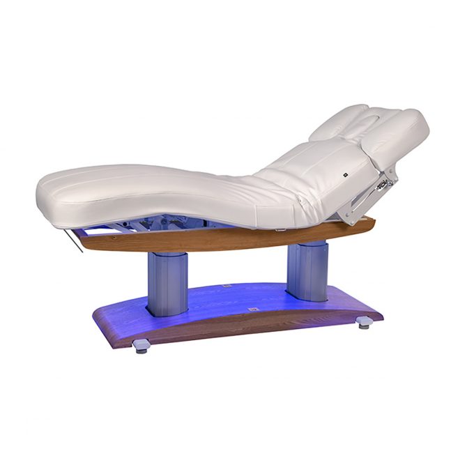 lit de massage a 4 moteurs électrique, avec éclairage LED et option chauffage