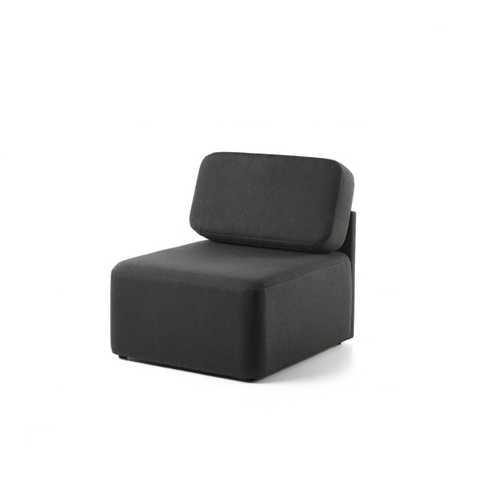 fauteuil d'attente une place, avec dossier renforcé