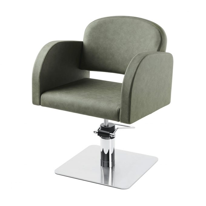 fauteuil de coiffure bord arrondie, confort optimal, bases aux choix, étoile, carré, rond, noire ou argenté