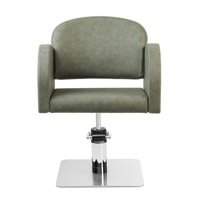fauteuil de coiffure bord arrondie, confort optimal, bases aux choix, étoile, carré, rond, noire ou argenté