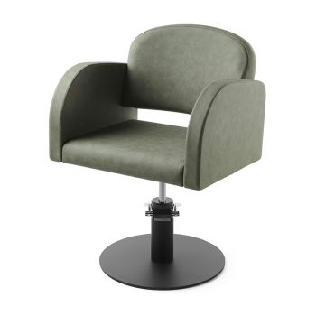 fauteuil de coiffure bord arrondie, confort optimal, bases aux choix, étoile, carré, rond, noire ou argenté