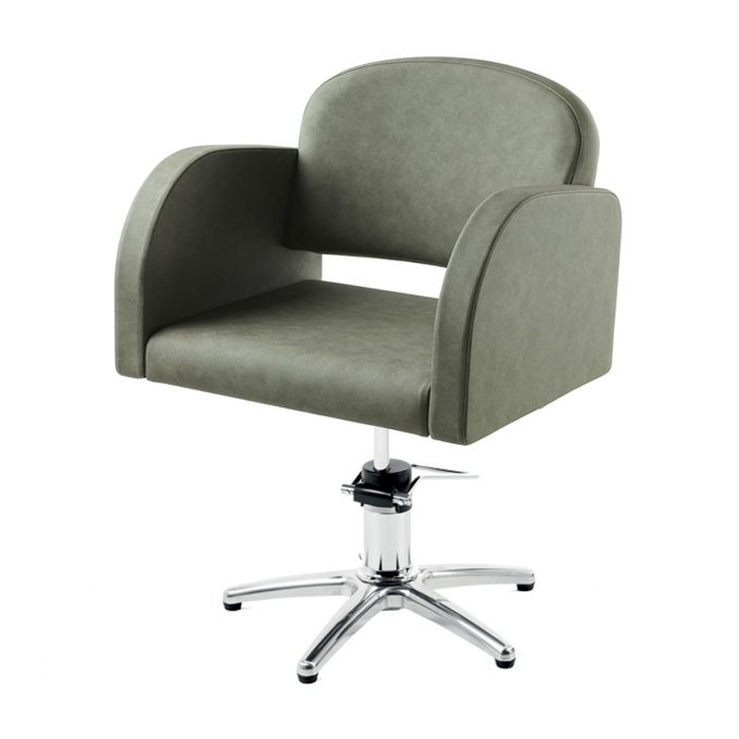 fauteuil de coiffure bord arrondie, confort optimal, bases aux choix, étoile, carré, rond, noire ou argenté