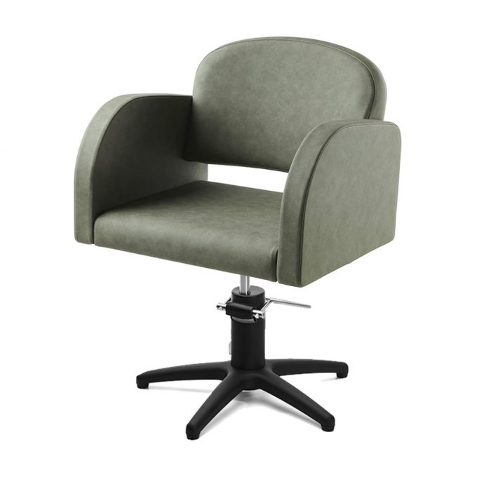 fauteuil de coiffure bord arrondie, confort optimal, bases aux choix, étoile, carré, rond, noire ou argenté