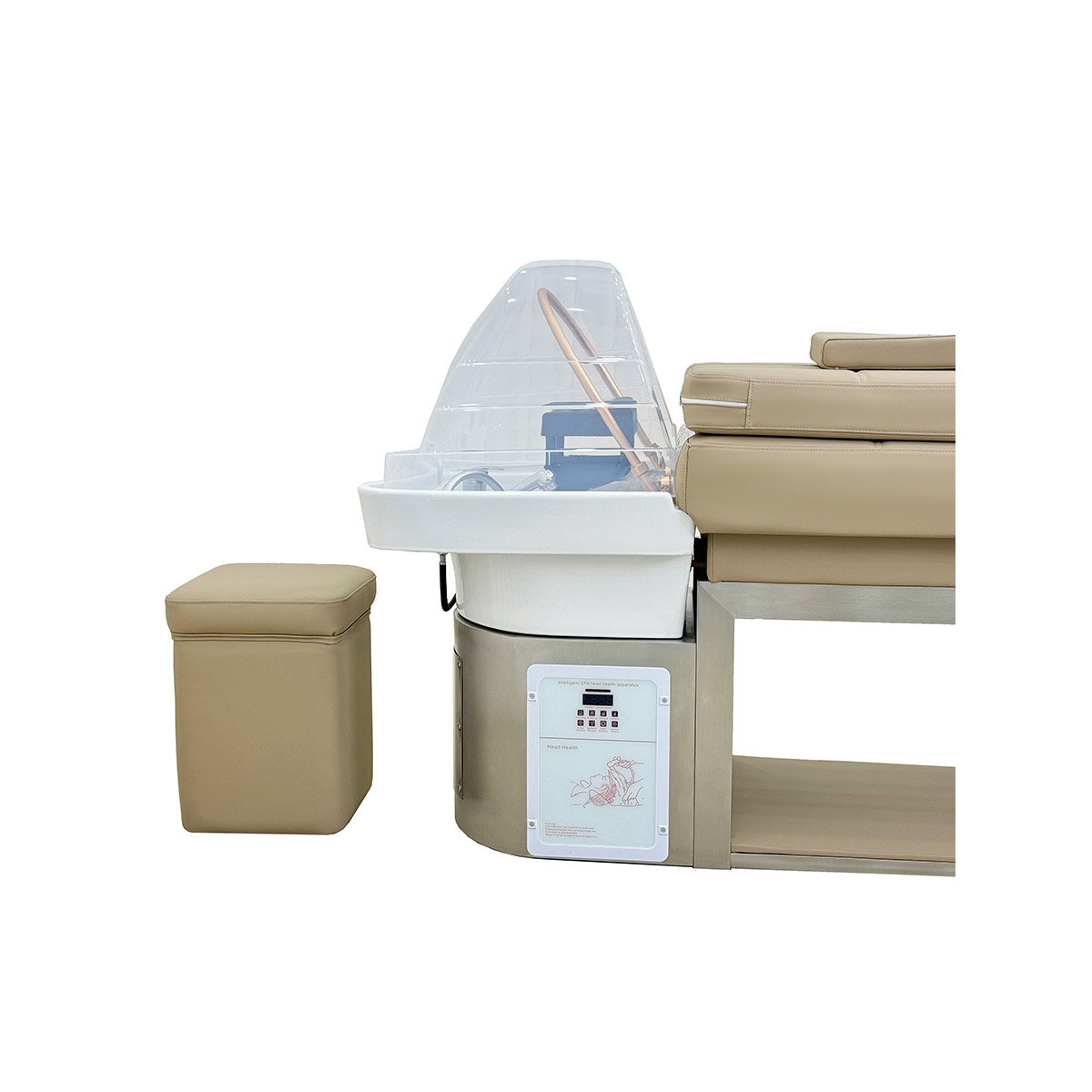 Bac de lavage HEAD SPA ZEN IT avec système cascade et vapeur, chromothérapie