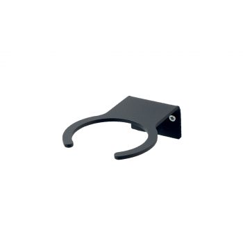 Support pour sèche cheveux mural noir