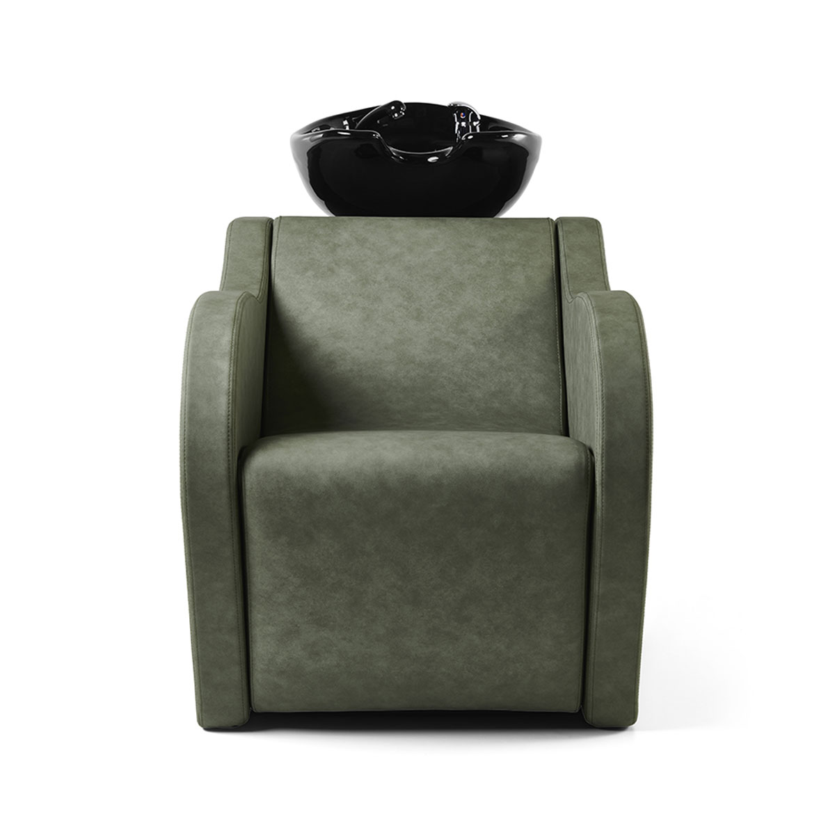 Bac à shampoing avec relève jambes électriques, massage shiatsu en option, élégant et confort optimal