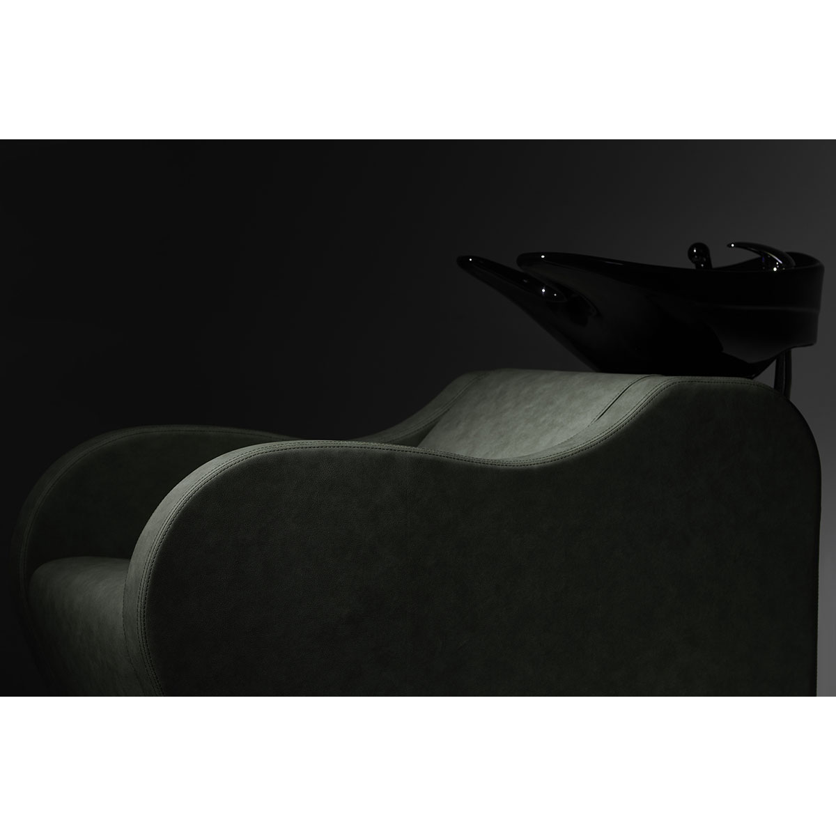 Bac à shampoing avec relève jambes électriques, massage shiatsu en option, élégant et confort optimal