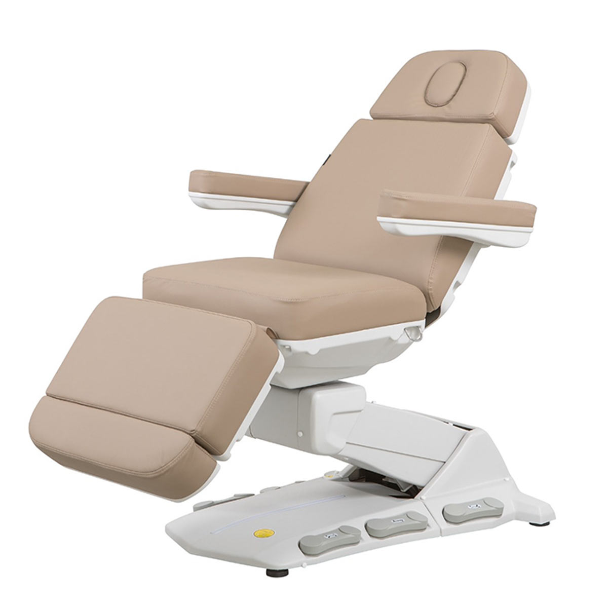 Fauteuil esthétique électrique Maxi Cozy beige 4 moteurs à rotation 110°