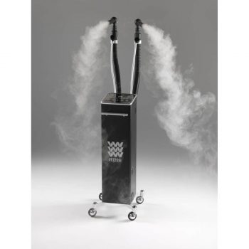 Vaporisateur à ultrasons professionnel pour soins capillaires, vapeur nébulisée et fonction ozone, avec double diffusion