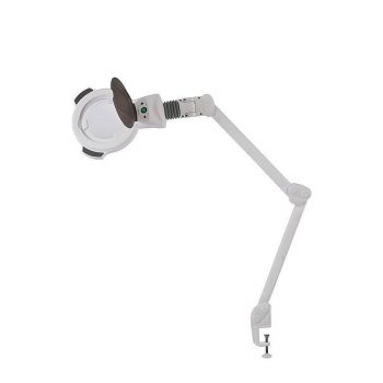 Lampe loupe LED ZOOM à lumière froide avec bras articulé et pince de fixation pour table esthétique