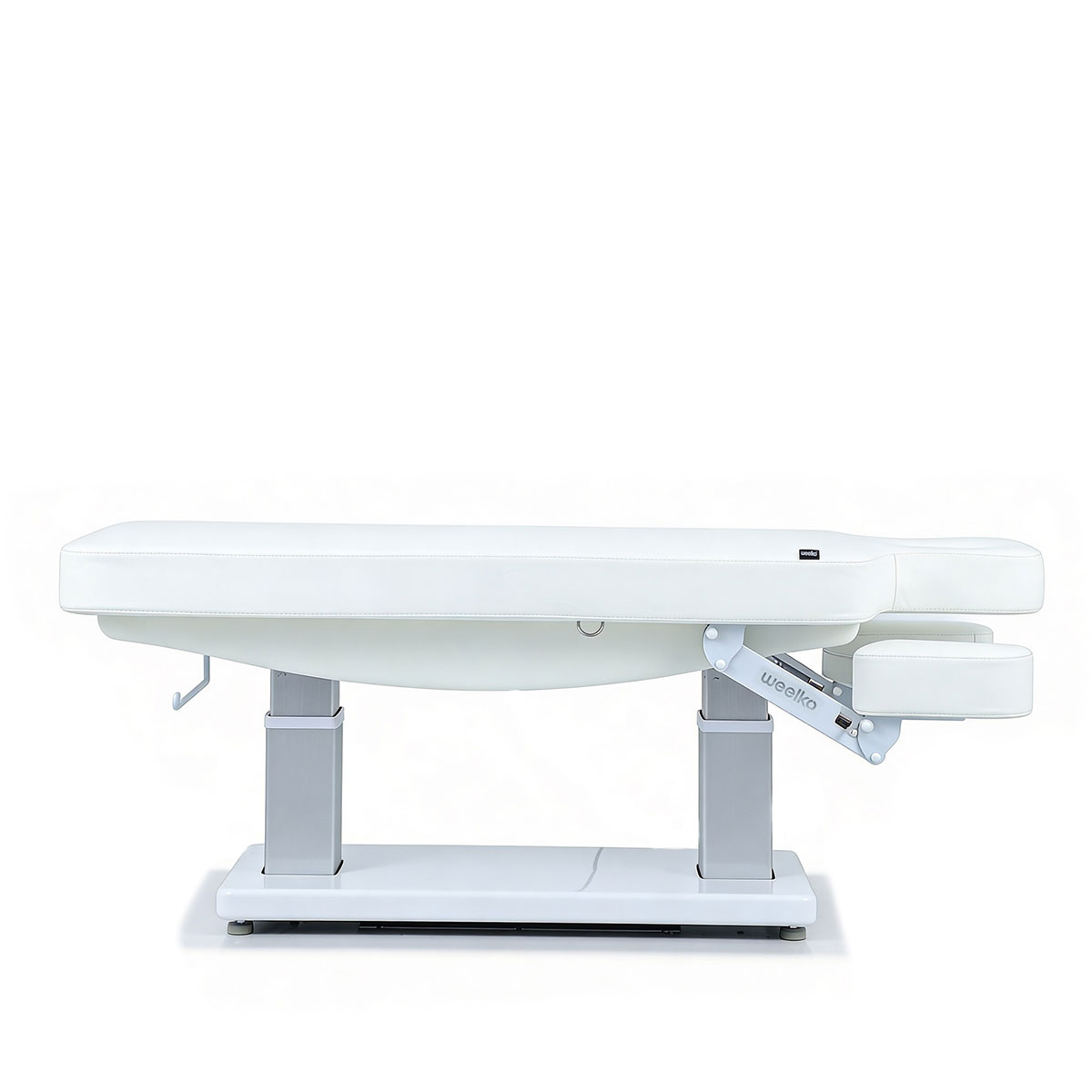 Lit de massage électrique 4 moteurs avec système de chauffage intégré, accoudoirs ajustables et trou pour le visage avec bouchon